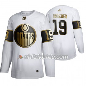 Edmonton Oilers Trikot Mikko Koskinen 19 Adidas 2019-2020 Golden Edition Weiß Authentic - Herren